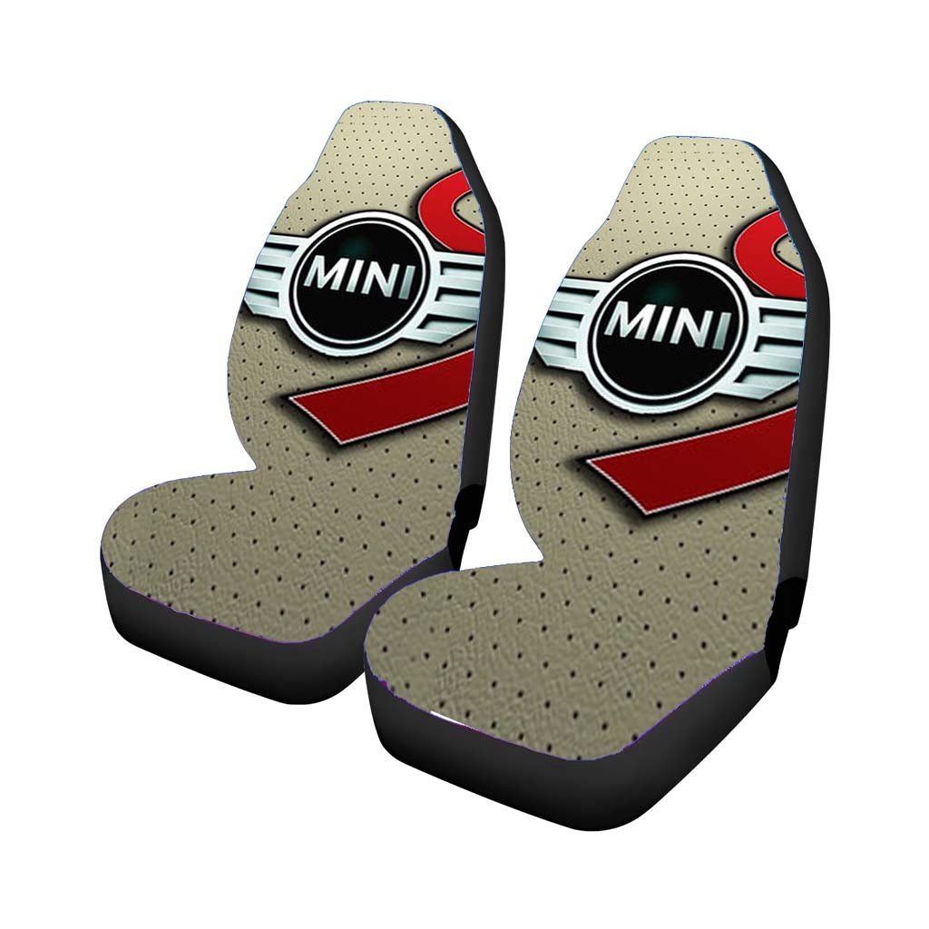 Mini Cooper Logo Silver car Seat Covers