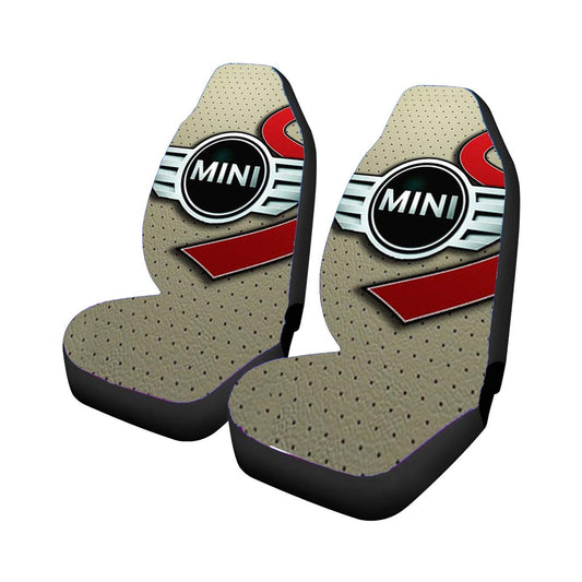 Mini Cooper Logo Silver Universal Fit Car Seat Covers