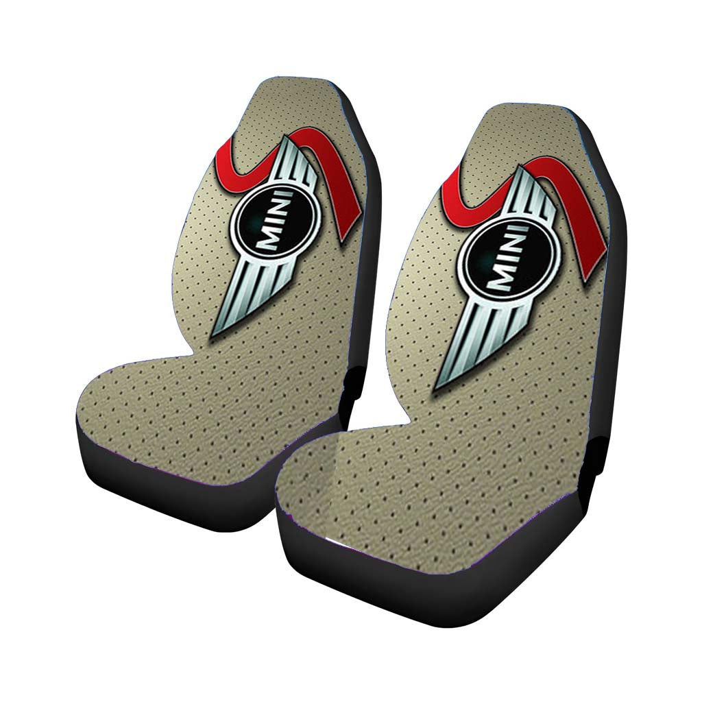 Mini Cooper Logo Silver Landscape car Seat Covers
