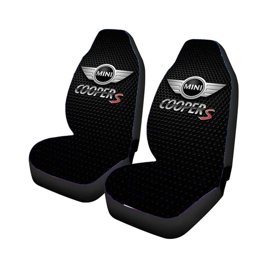 Mini Cooper S Metal Logo Universal Fit Car Seat Covers