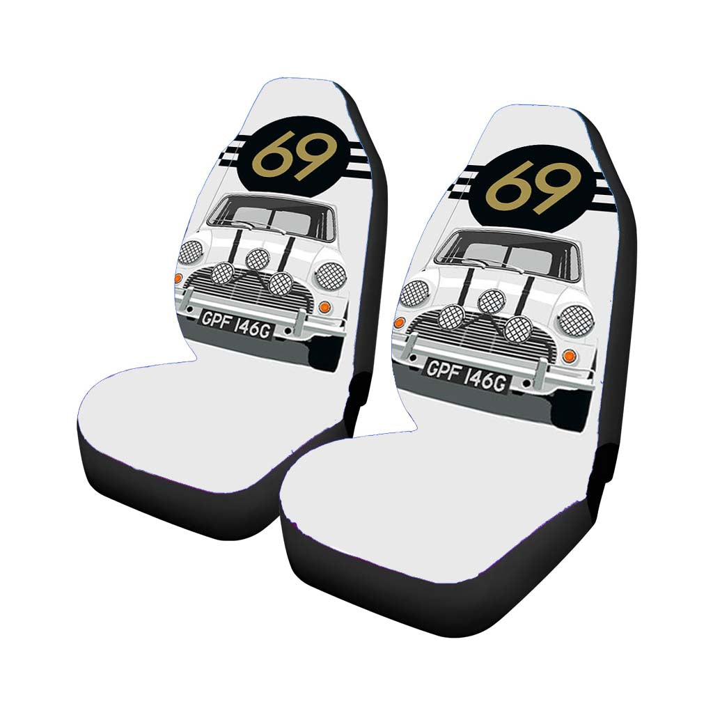 Mini Cooper White 69 car Seat Covers