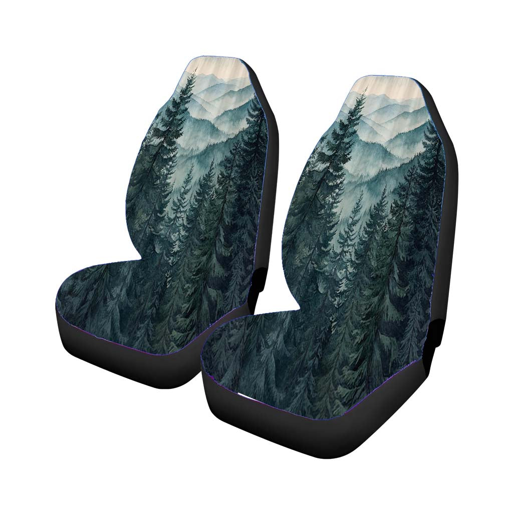 Misty Mountain Forest car Seat Covers