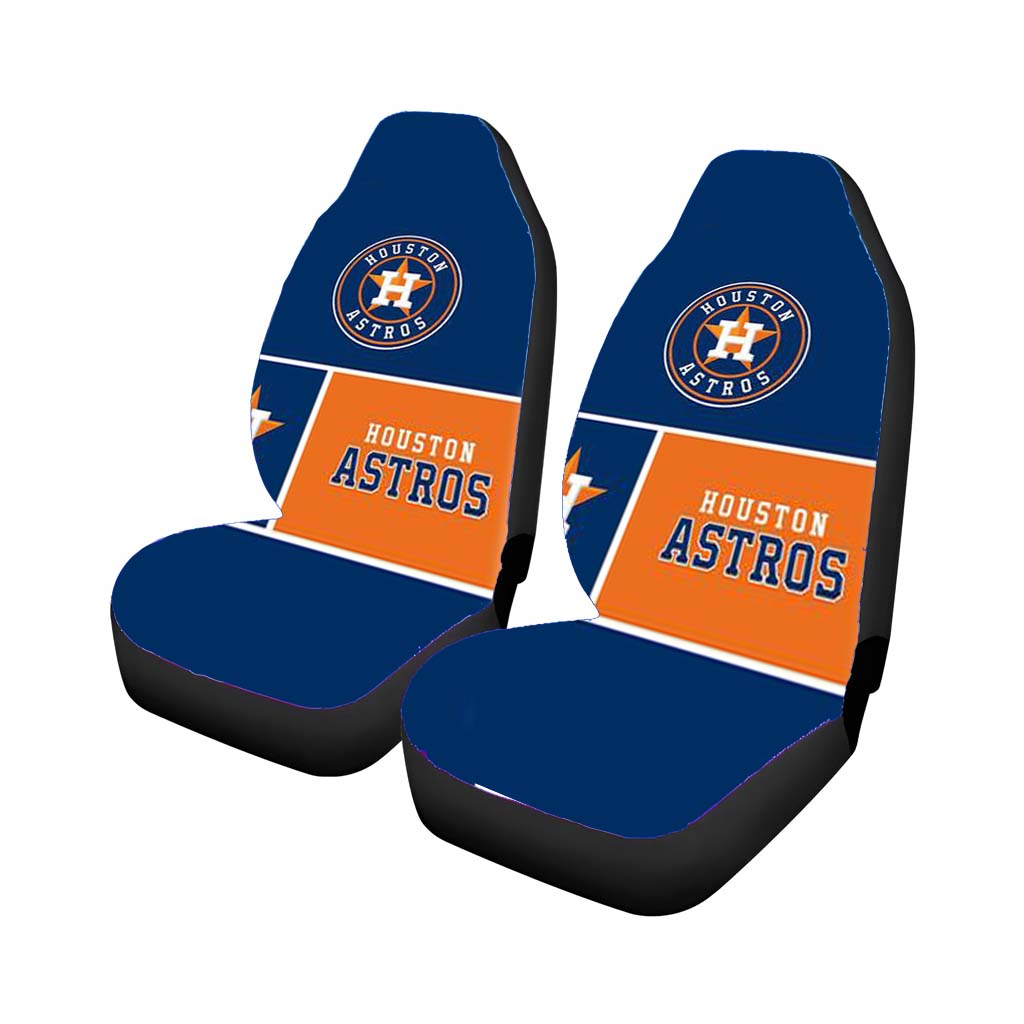 Mlb Huston Astros Blue Orange car Seat Covers
