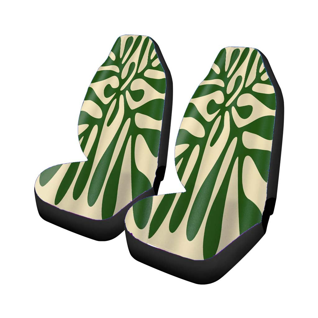 Modern Art Deco Plant car Seat Covers