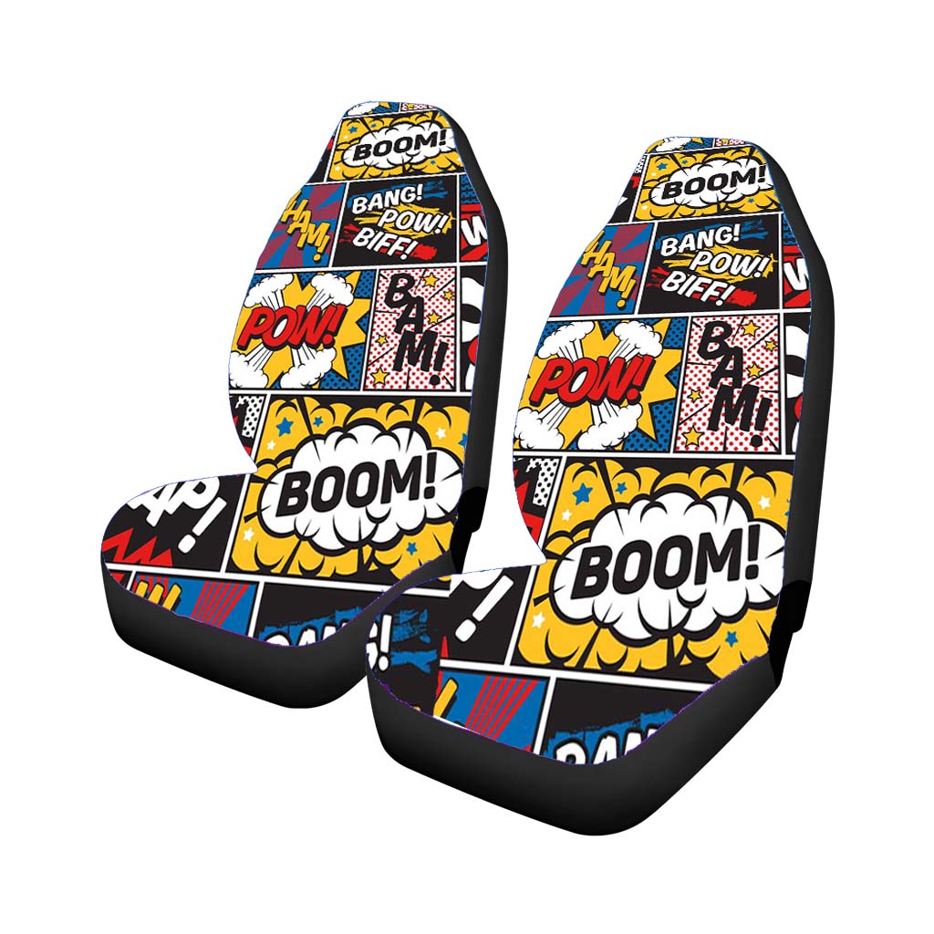 Modern Comic Book Superhero Pattern car Seat Covers