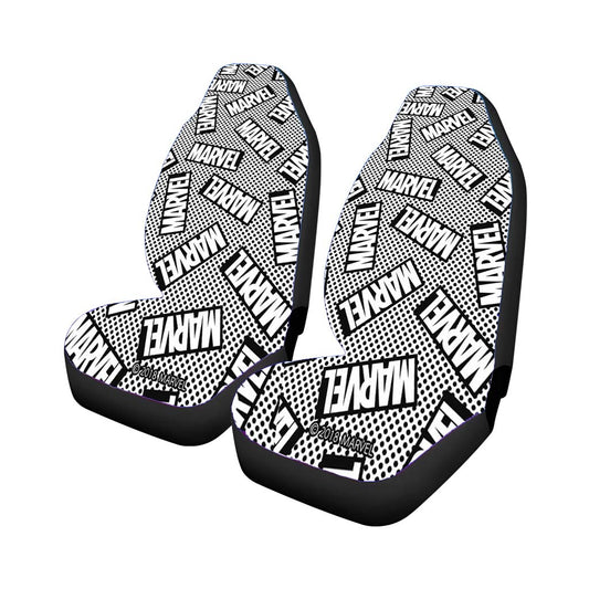Monochrome Marvel Pattern Universal Fit Car Seat Covers