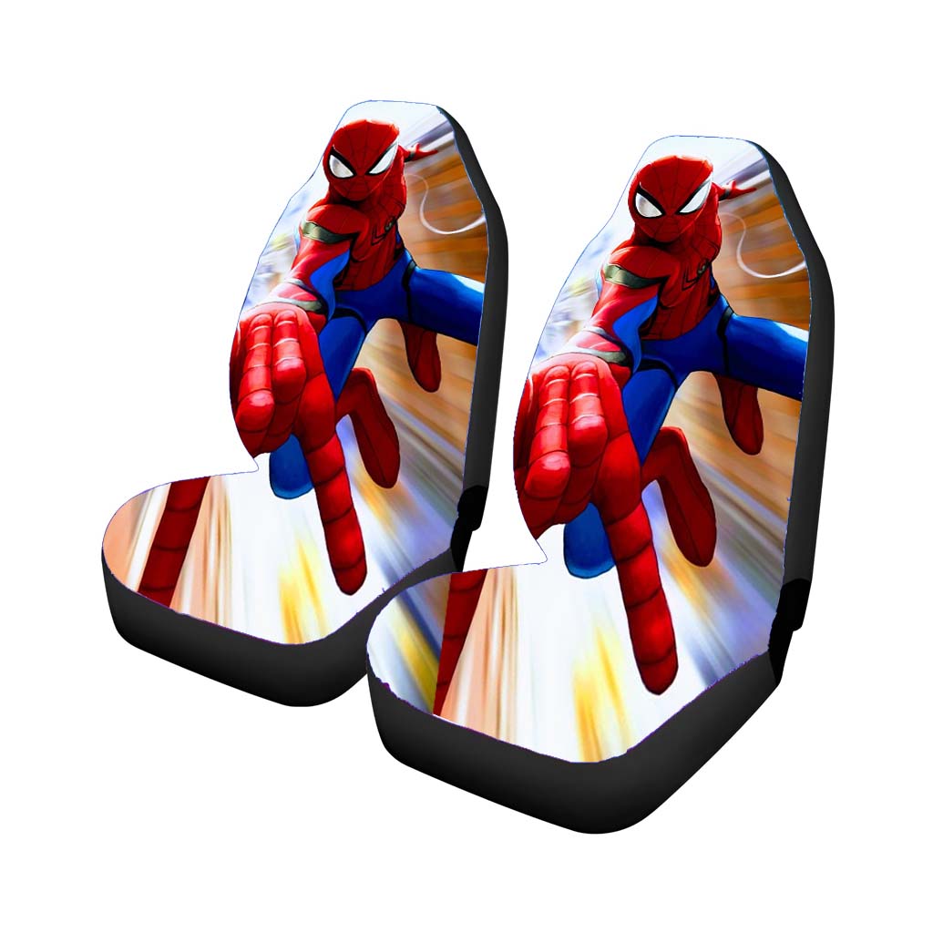 Moving Fast Spiderman Art car Seat Covers