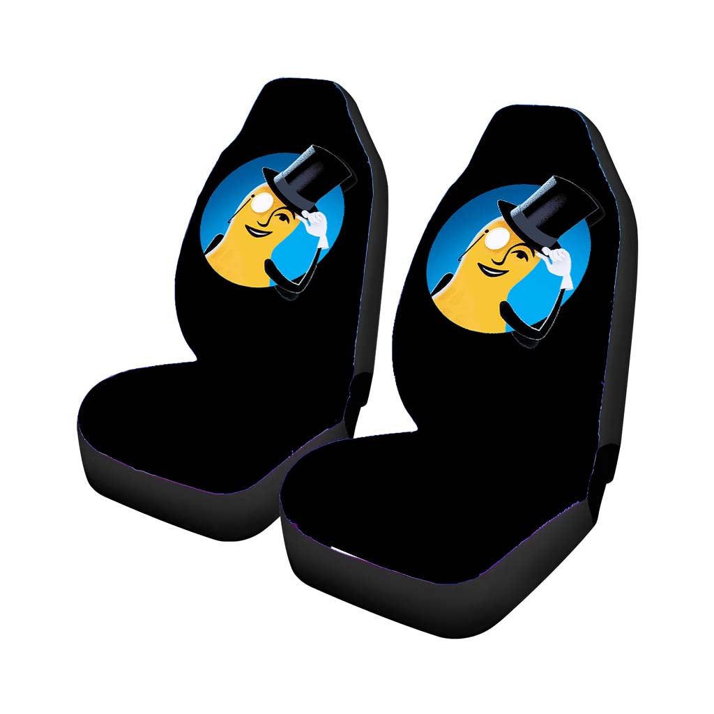 Mr Peanuts Cartoon On Black car Seat Covers