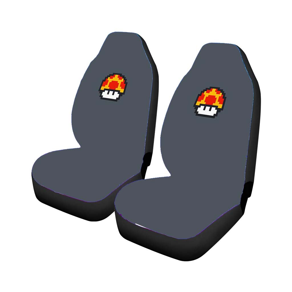 Mushroom Pixel car Seat Covers