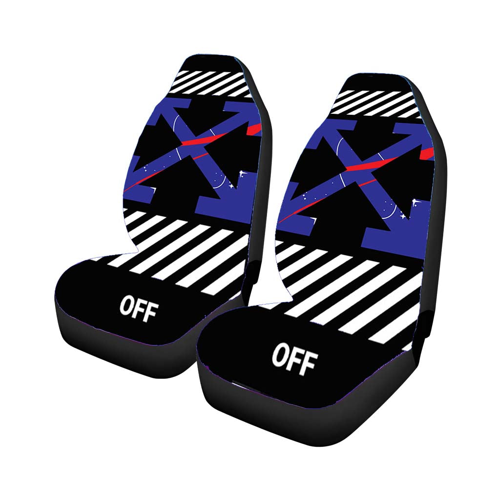 Nasa Off White car Seat Covers