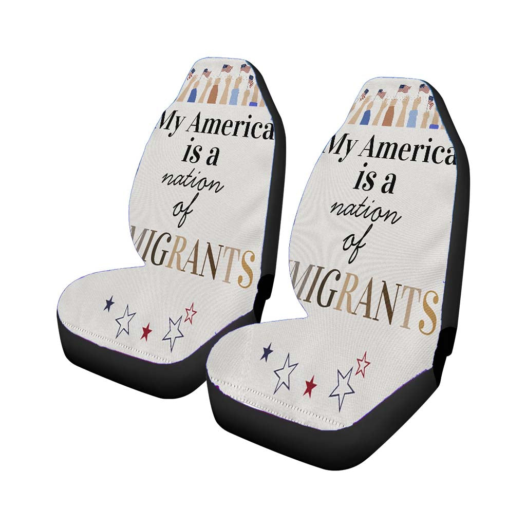 Nation Of Immigrants car Seat Covers