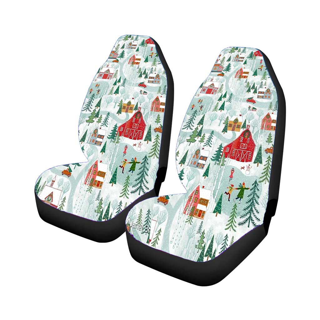 New England Christmas car Seat Covers