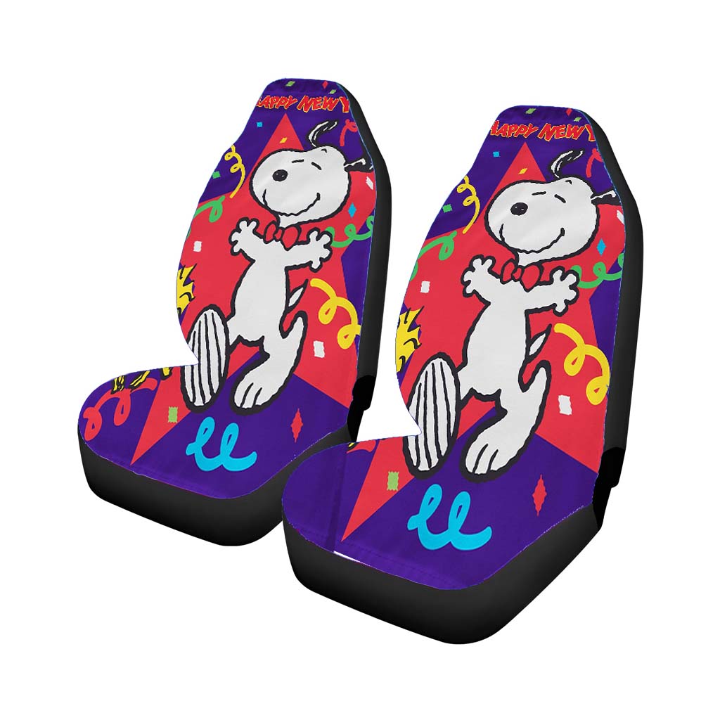 New Years Snoopy car Seat Covers