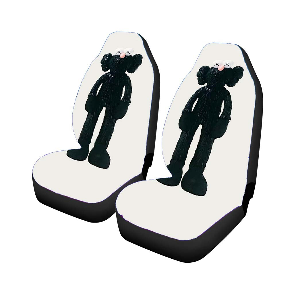 New York Kaws Black Sculpture car Seat Covers