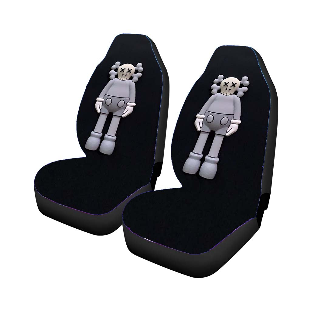 New York Kaws Gray On Black car Seat Covers