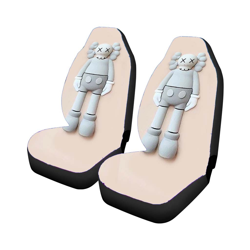 New York Kaws Grey car Seat Covers