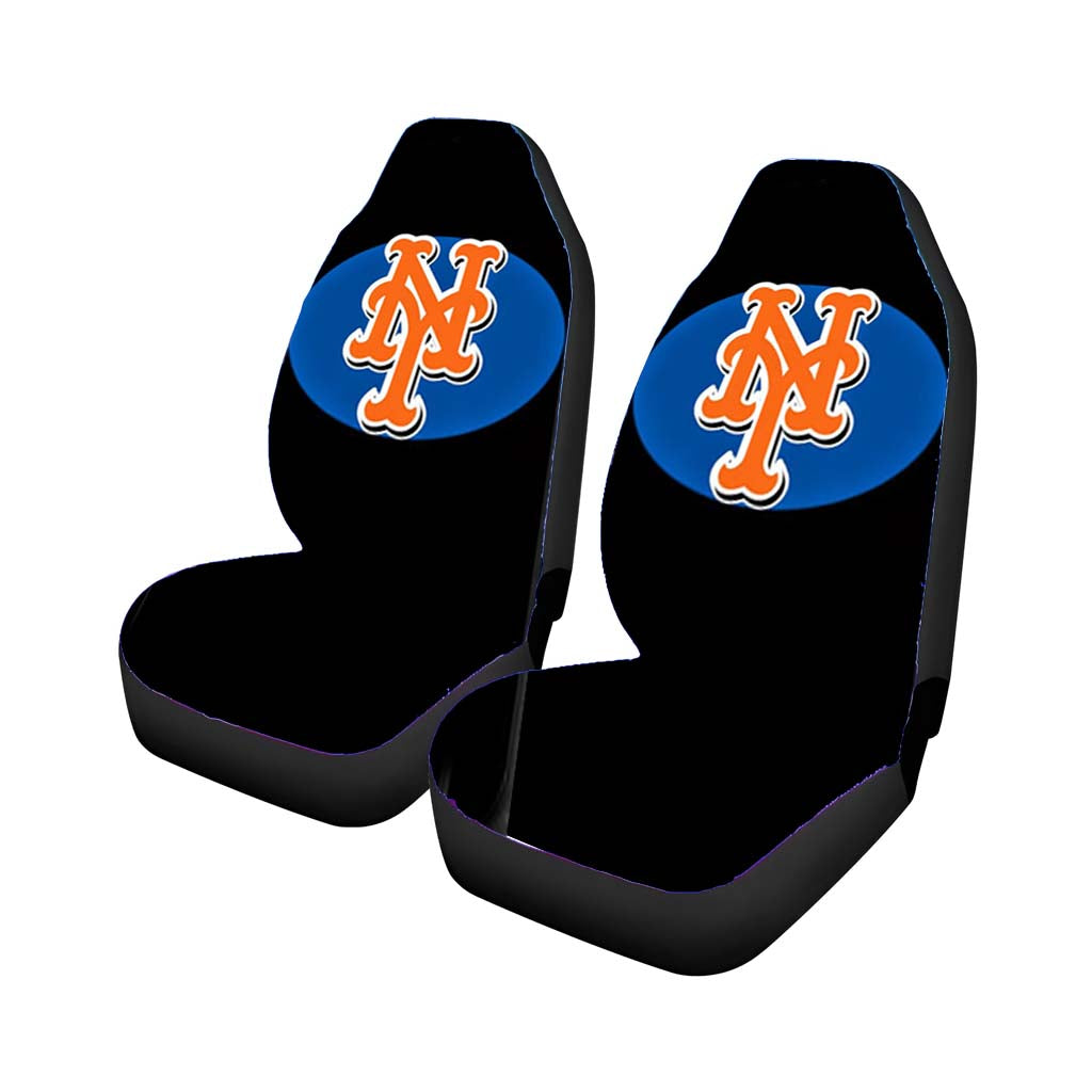 New York Mets Text car Seat Covers