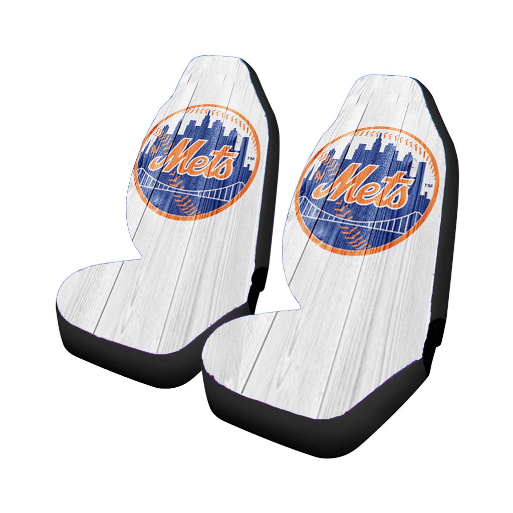 New York Mets White Wood car Seat Covers