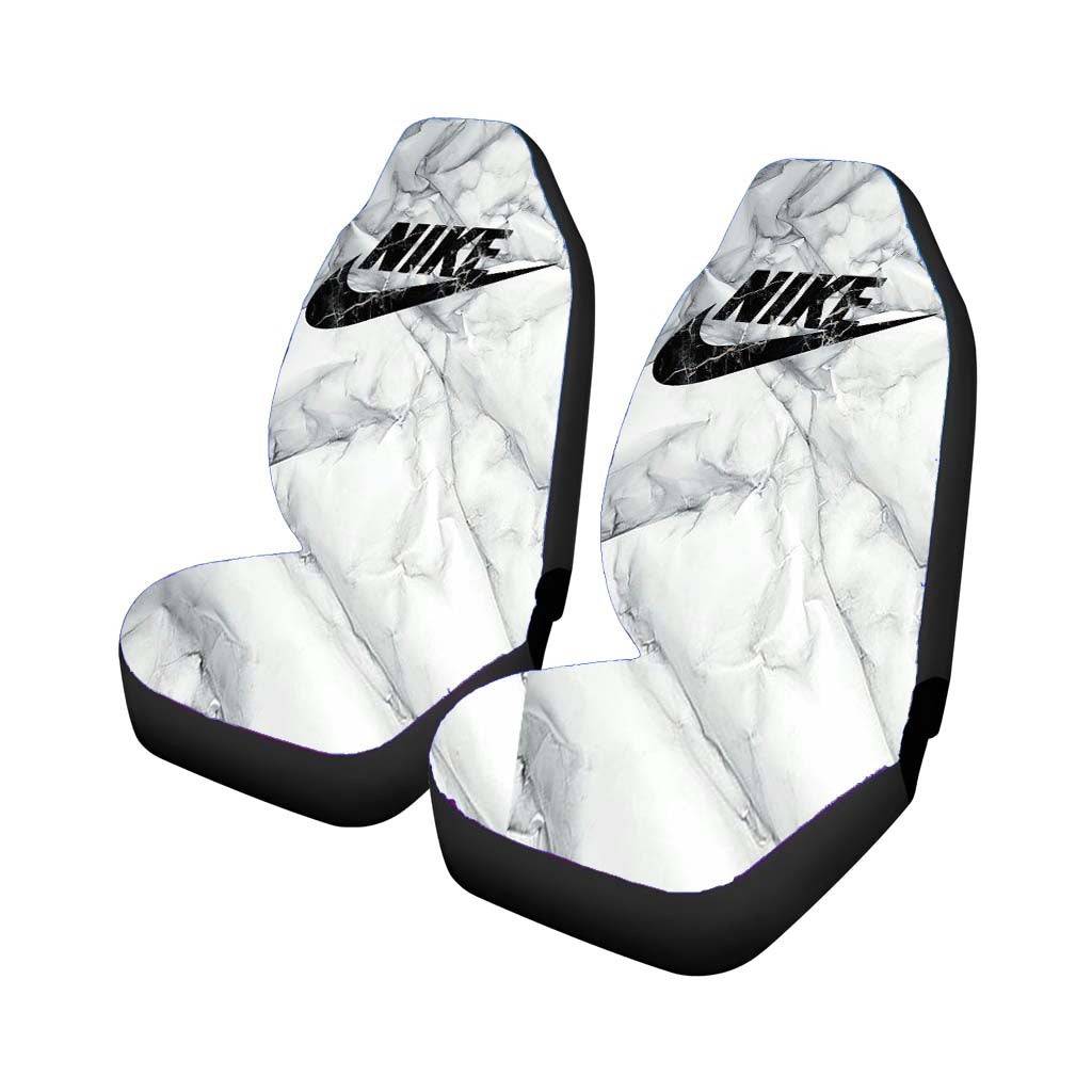 Nike Art White Glossy car Seat Covers