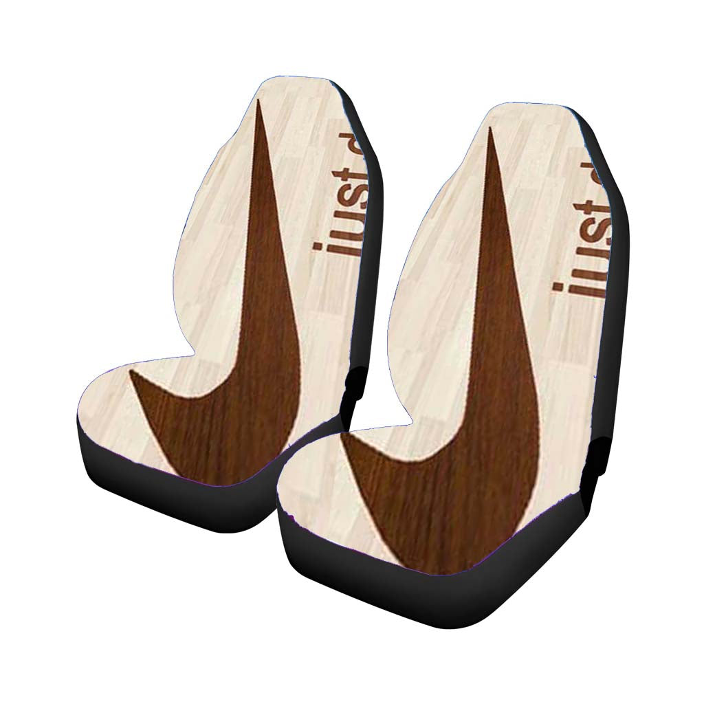 Nike Logo Wooden 2 car Seat Covers