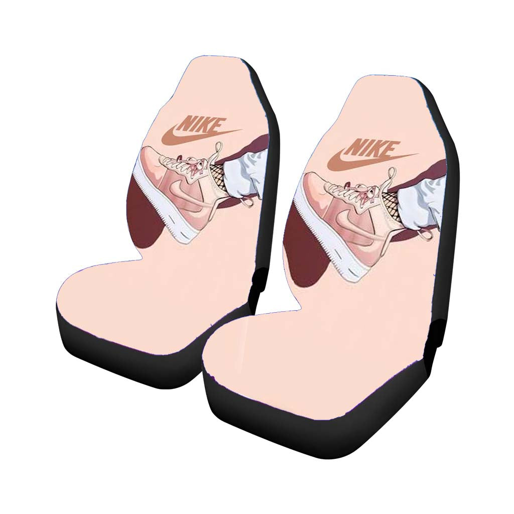 Nike Peach Shoes car Seat Covers