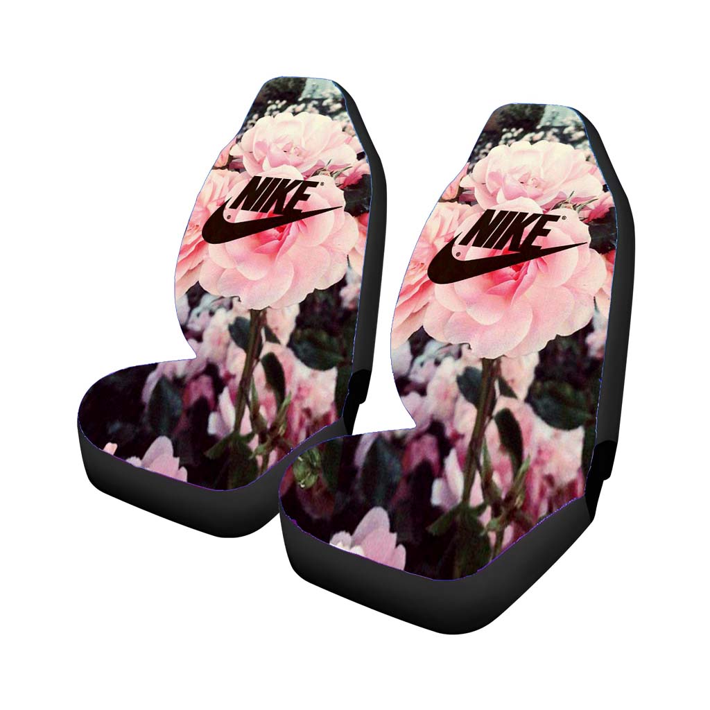 Nike Pink Rose Flower car Seat Covers
