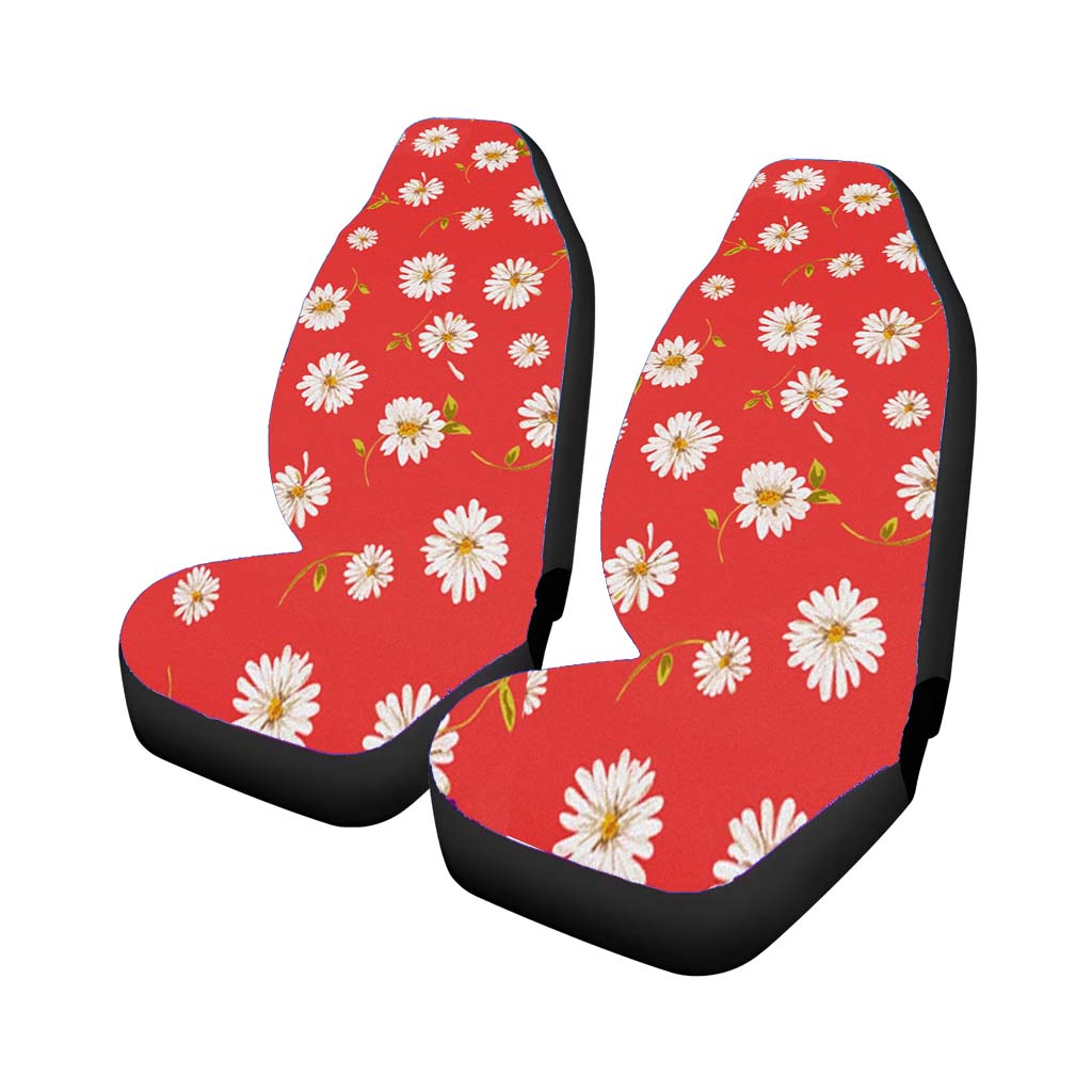 Noise Daisy Daydream Red Coral Floral car Seat Covers