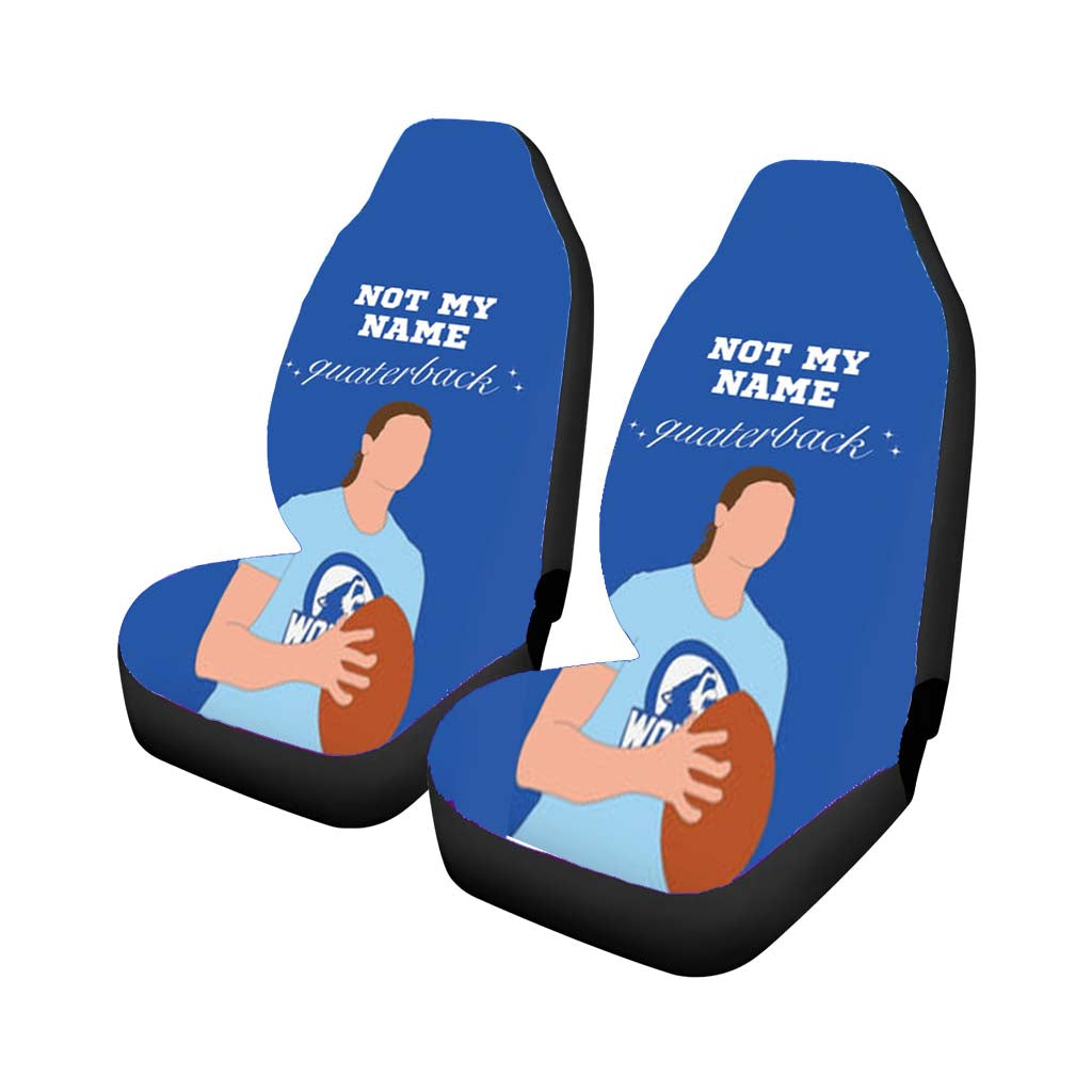 Not My Name Quaterback car Seat Covers