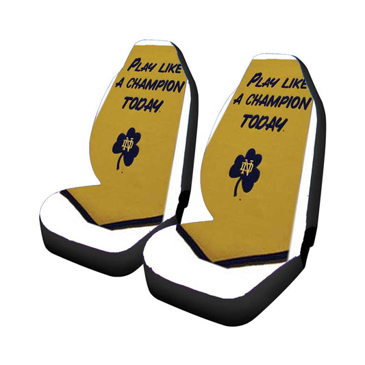 Notre Dame Championship Banner Universal Fit Car Seat Covers