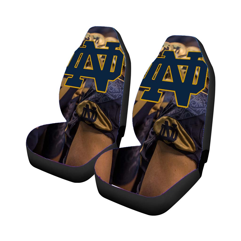 Notre Dame Fighting Irish Helmet With Logo car Seat Covers