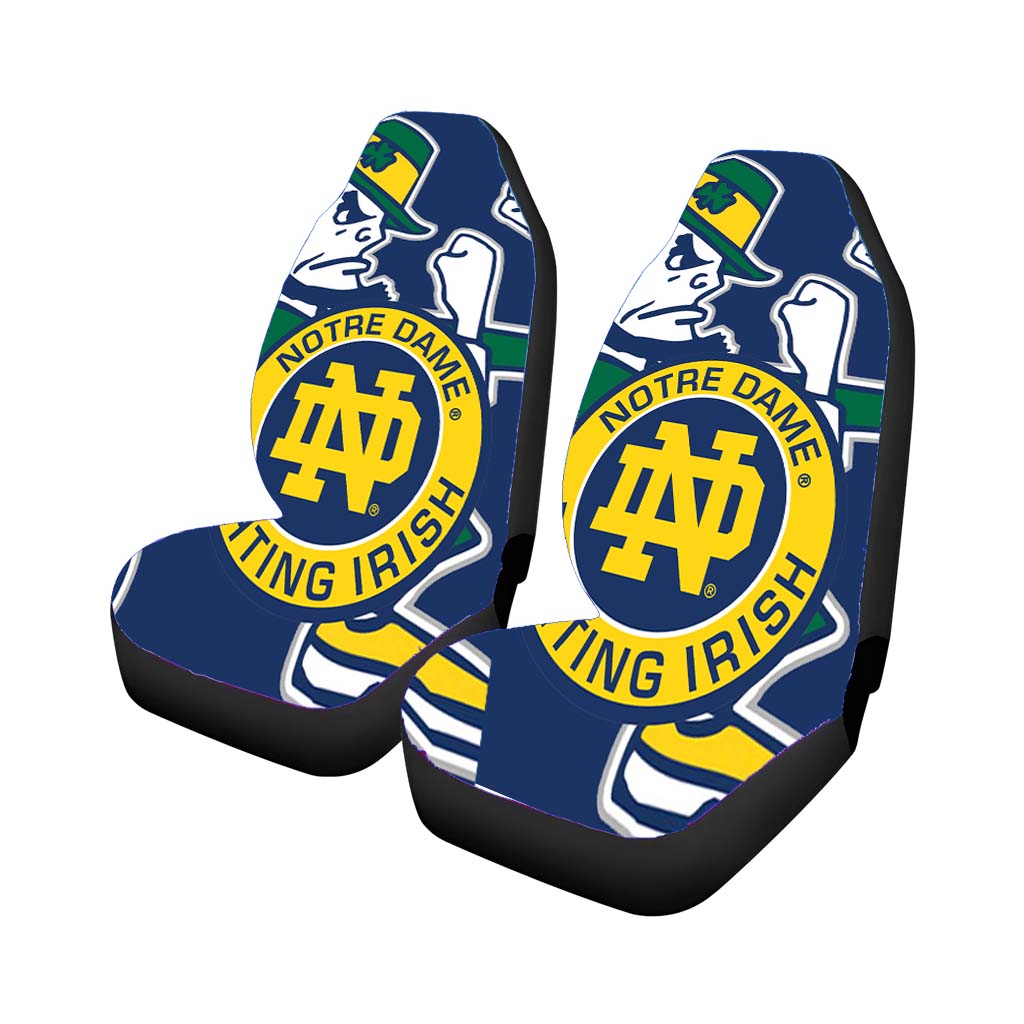 Notre Dame Fighting Irish Logo Wallpaper car Seat Covers