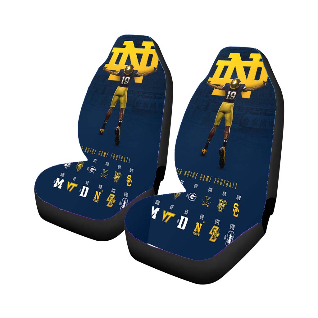 Notre Dame Football Wallpaper car Seat Covers