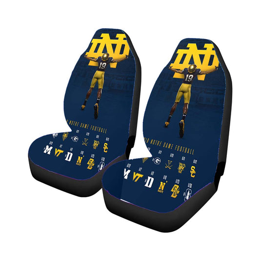 Notre Dame Football Wallpaper Universal Fit Car Seat Covers