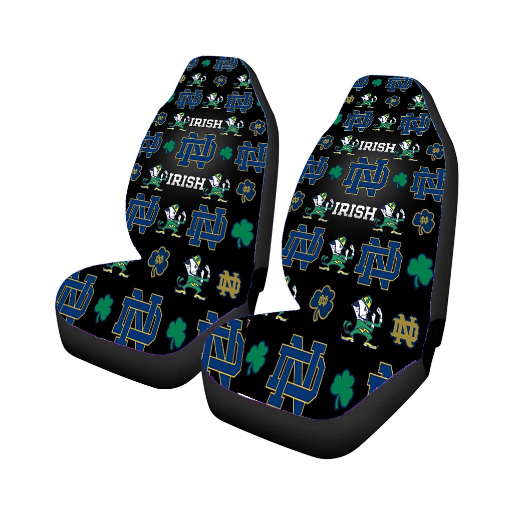 Notre Dame Irish Logo Pattern car Seat Covers