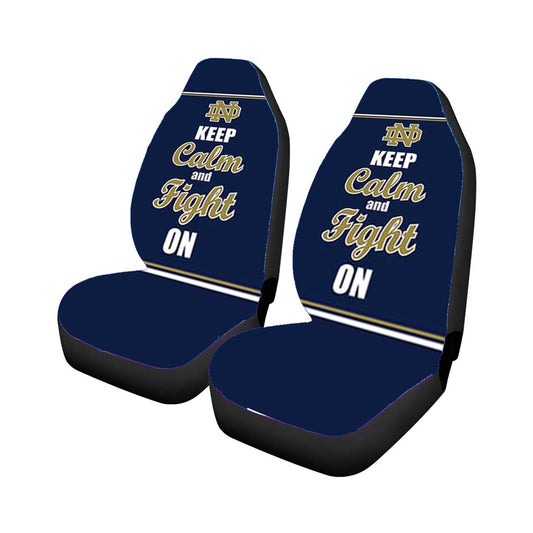Notre Dame Keep Calm Universal Fit Car Seat Covers