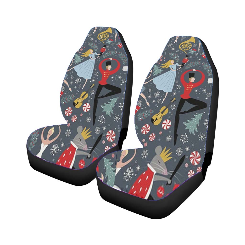 Nutcracker Ballet Pattern - Christmas car Seat Covers