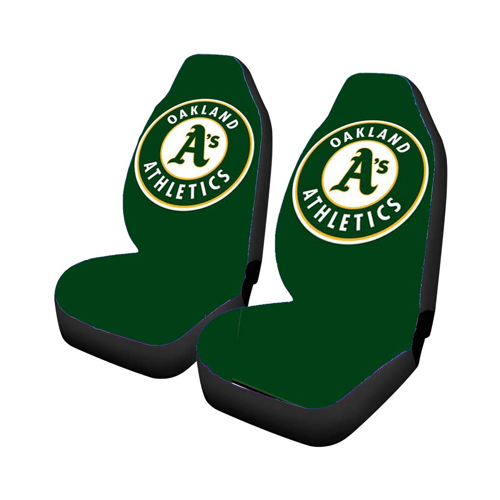 Oakland Athletics Green car Seat Covers