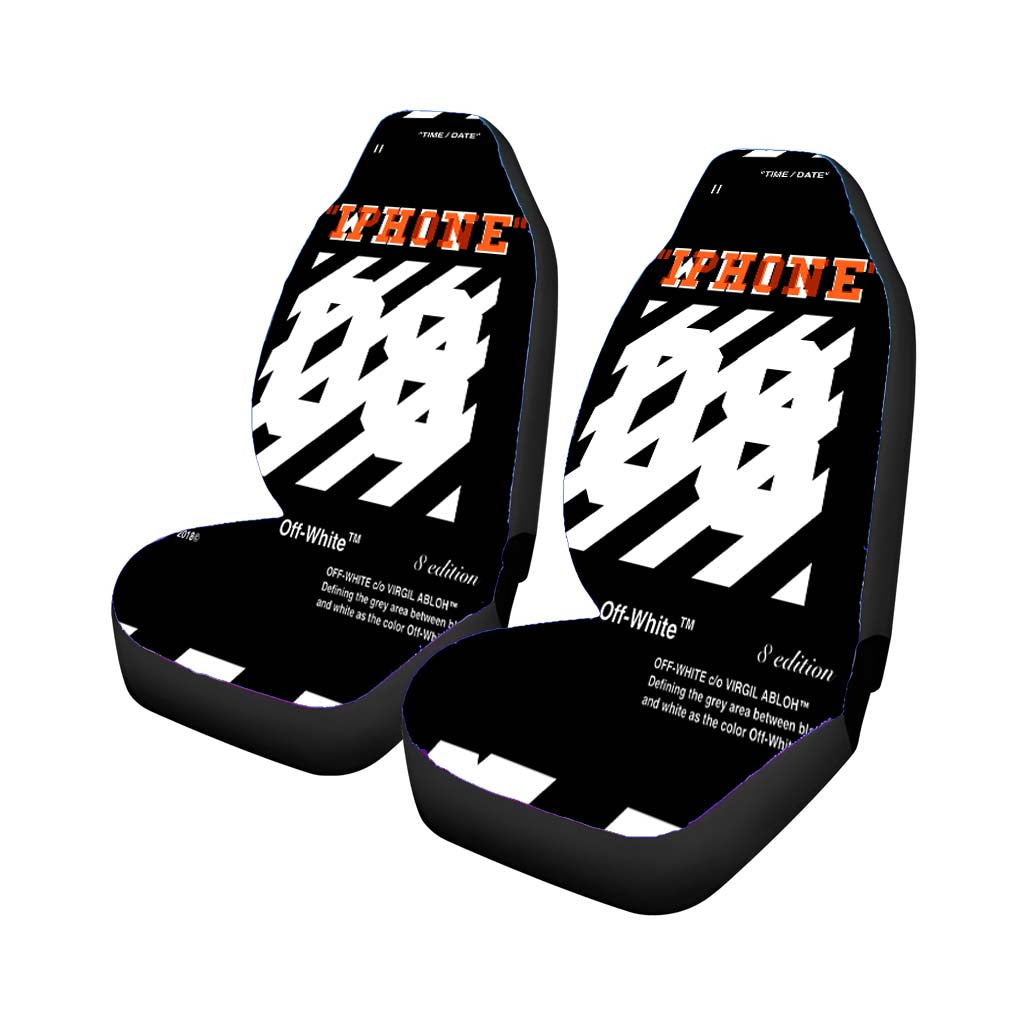 Off White 08 car Seat Covers