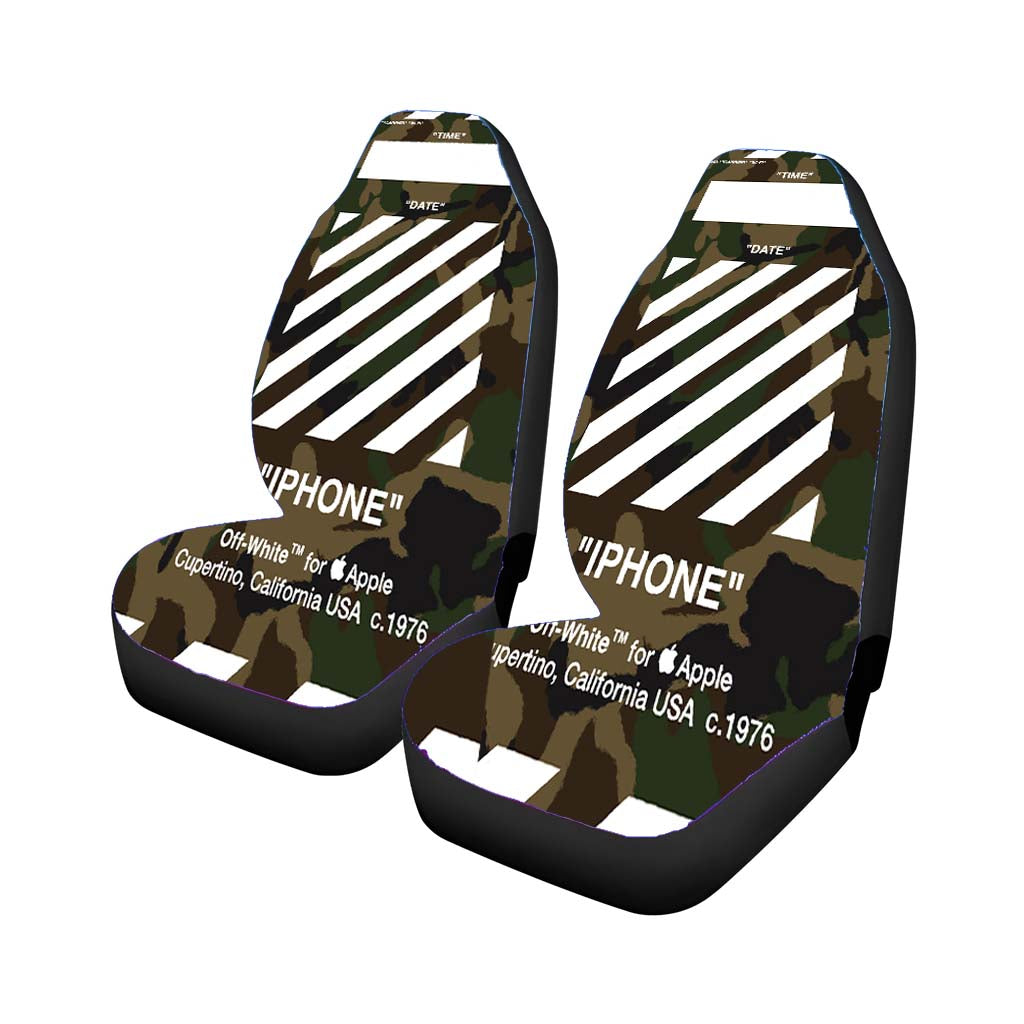 Off White Army 1 car Seat Covers