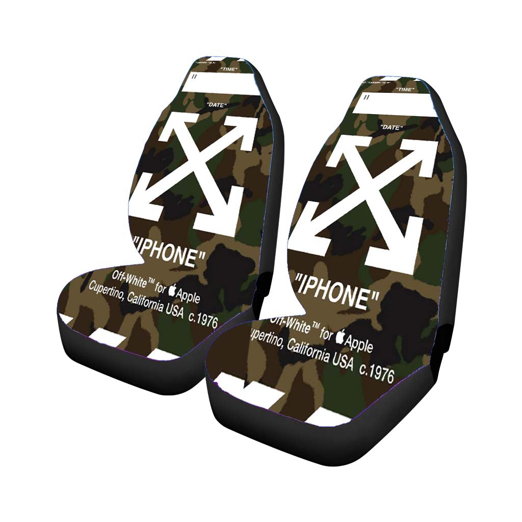 Off White Army 2 car Seat Covers