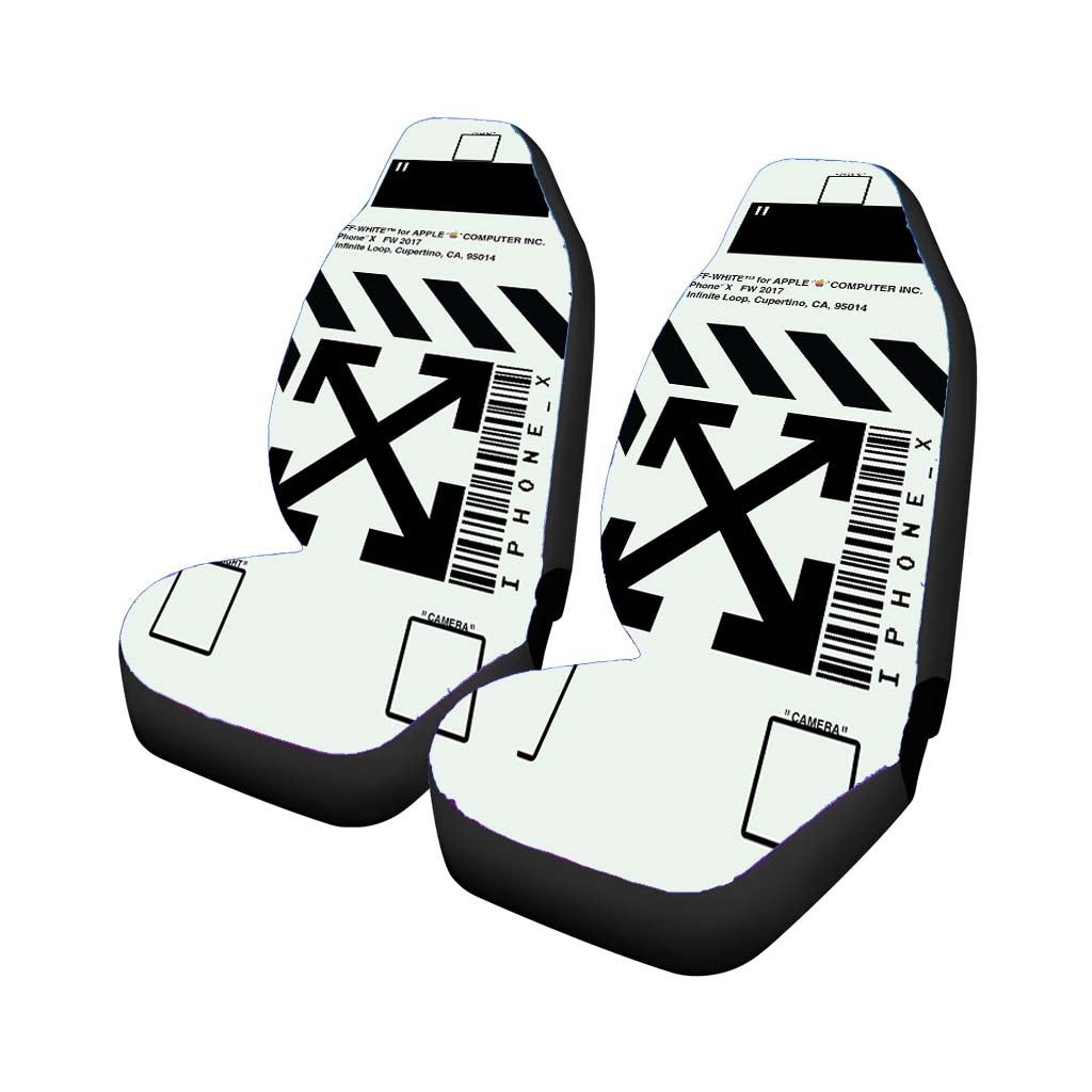Off White Box Design Stripe Arrow car Seat Covers