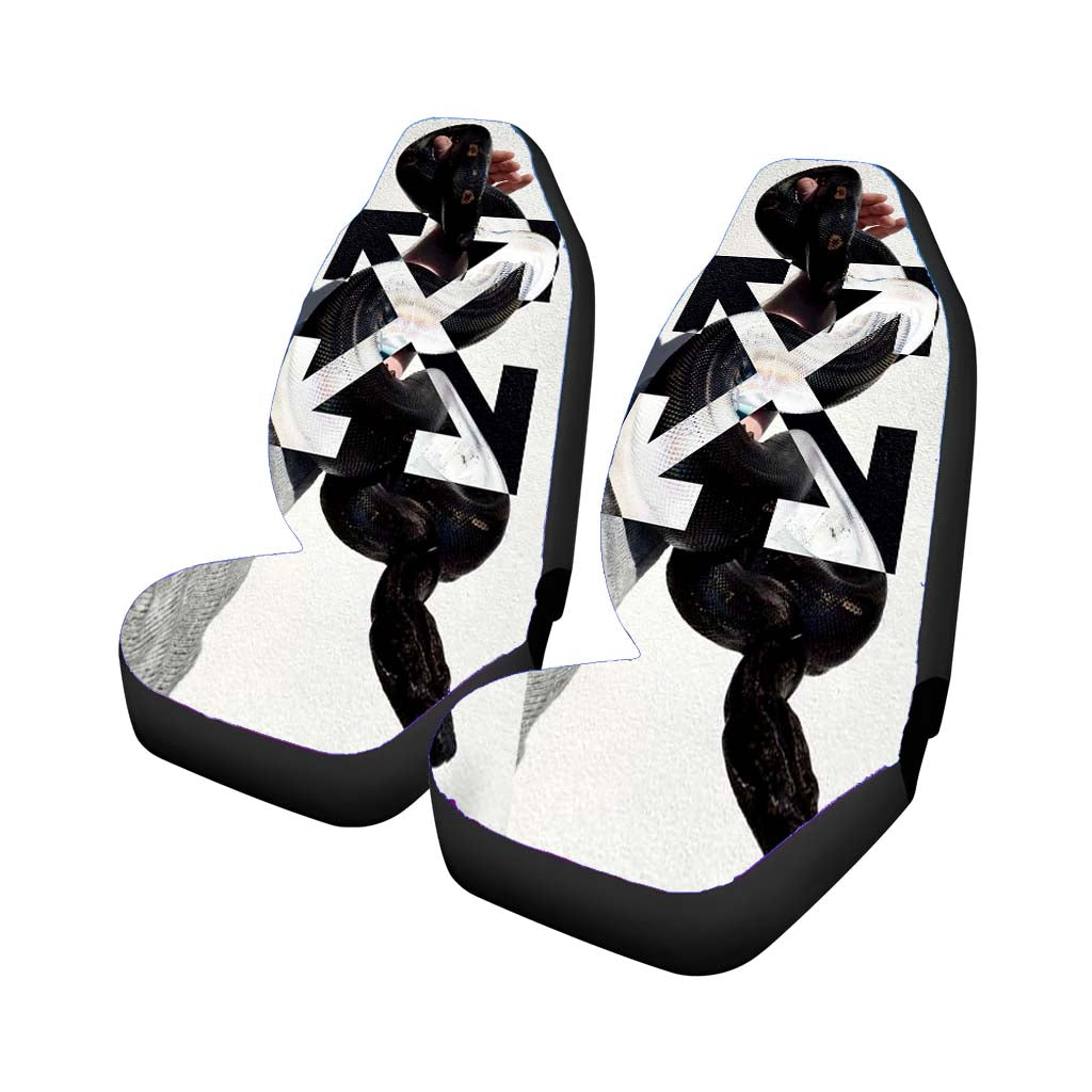Off White Hand Of Snake car Seat Covers