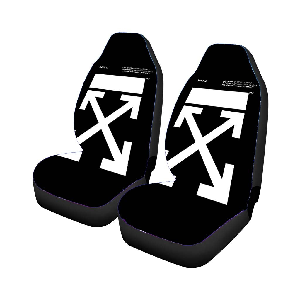 Off White Logo car Seat Covers
