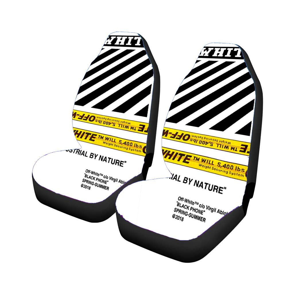 Off White Nature car Seat Covers