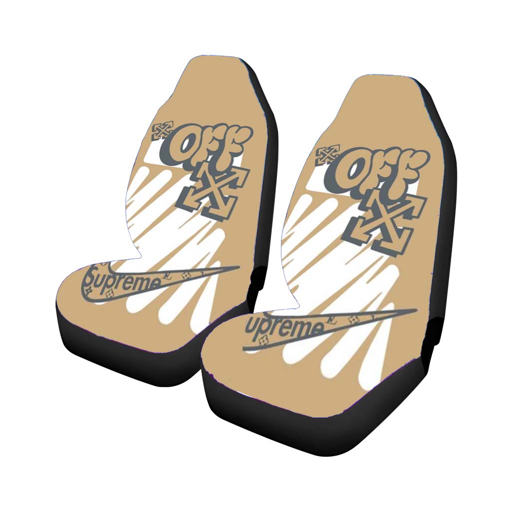 Off White Nike Logo car Seat Covers