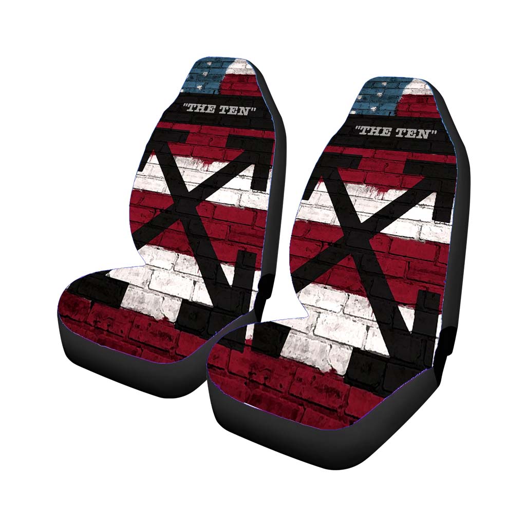 Off White The Ten X Usa Flag car Seat Covers