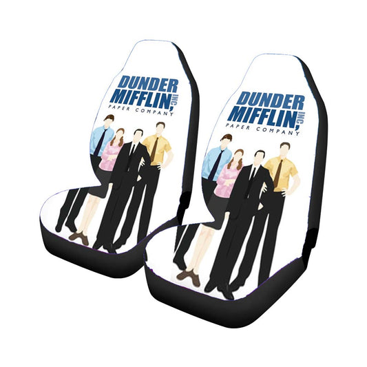 Office Cartoon - Dunder Mifflin Universal Fit Car Seat Covers