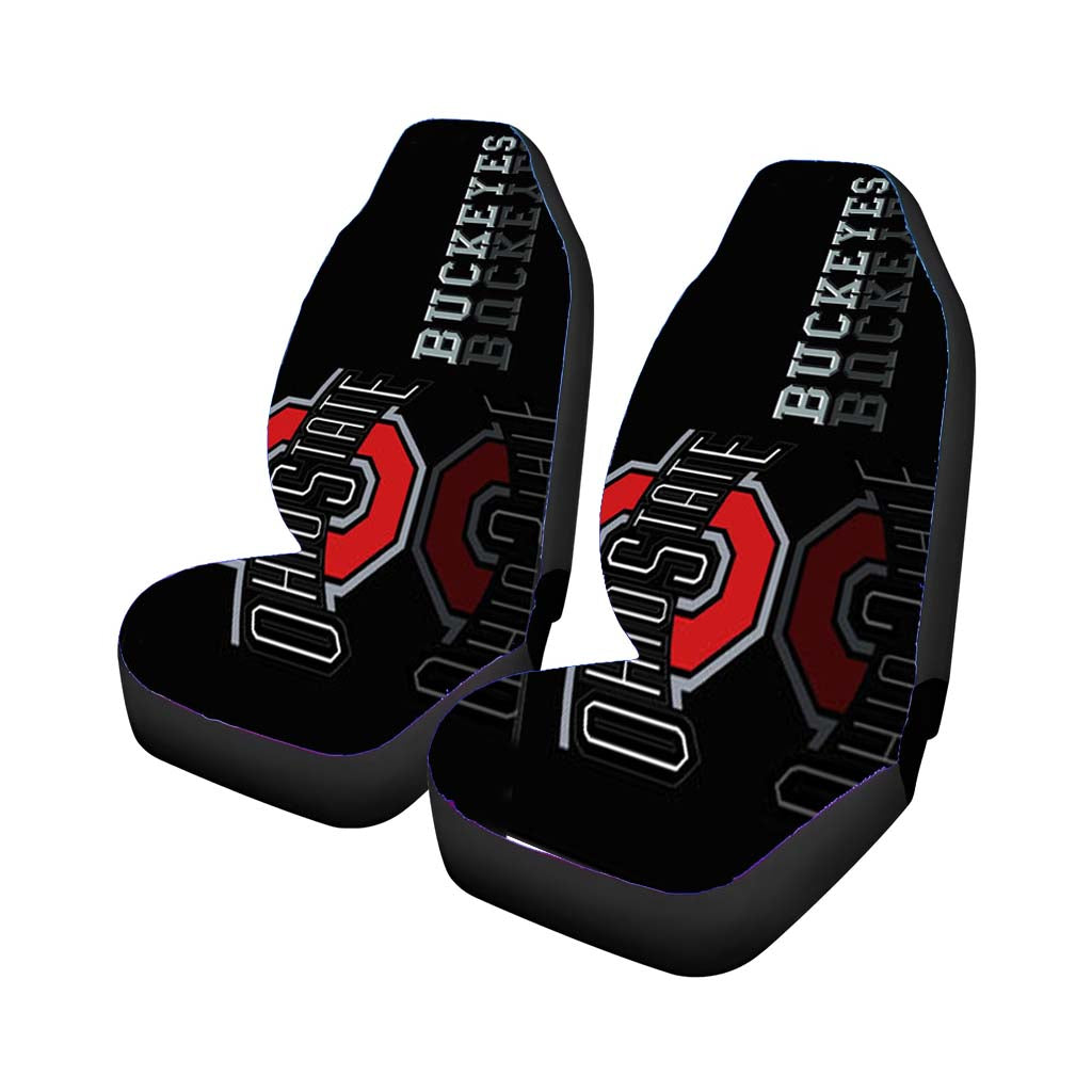 Ohio State Buckeyes Black car Seat Covers