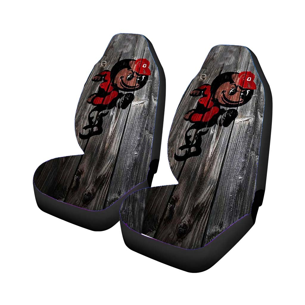 Ohio State Wood Syle car Seat Covers