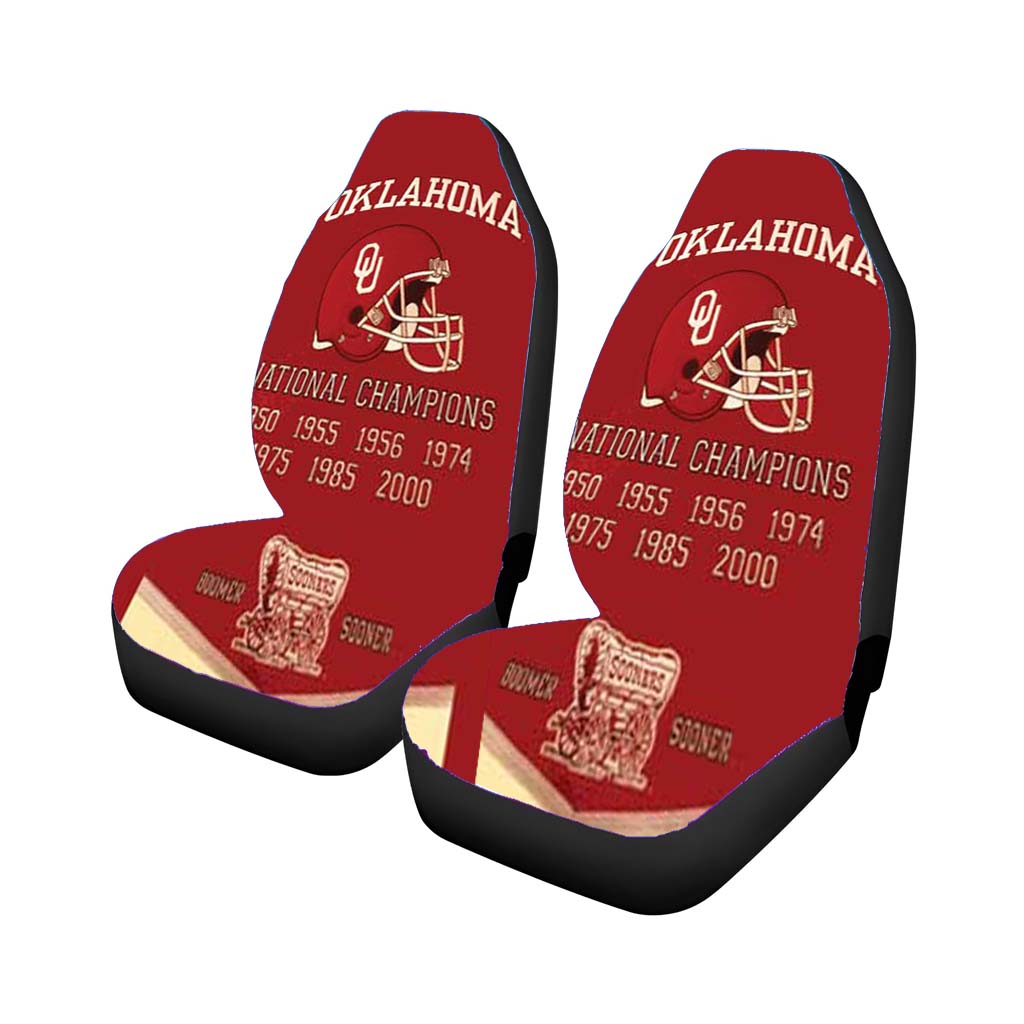 Oklahoma Sooners Championship Banner car Seat Covers